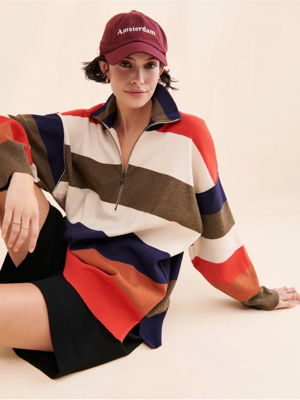 Free People Coastal Stripe Pullover